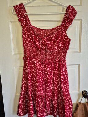red dress
